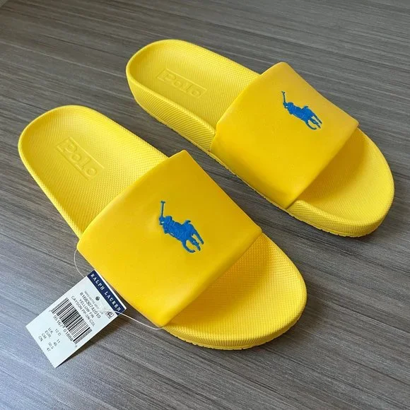 Yellow Polo Ralph Lauren Sandals Mens Polo Ralph Lauren Cayson Big
